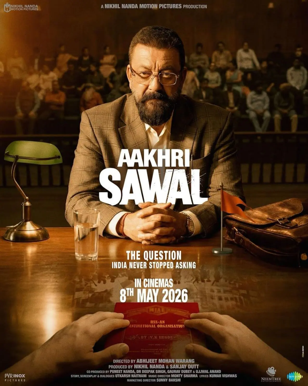 Aakhri Sawal (May 8)
Aakhri Sawal brings a thought-provoking political drama to the big screen, centring on Professor Gopal Nadkarni and Vicky Hegde as their ideological clash unfolds against some of history&rsquo;s most debated questions.